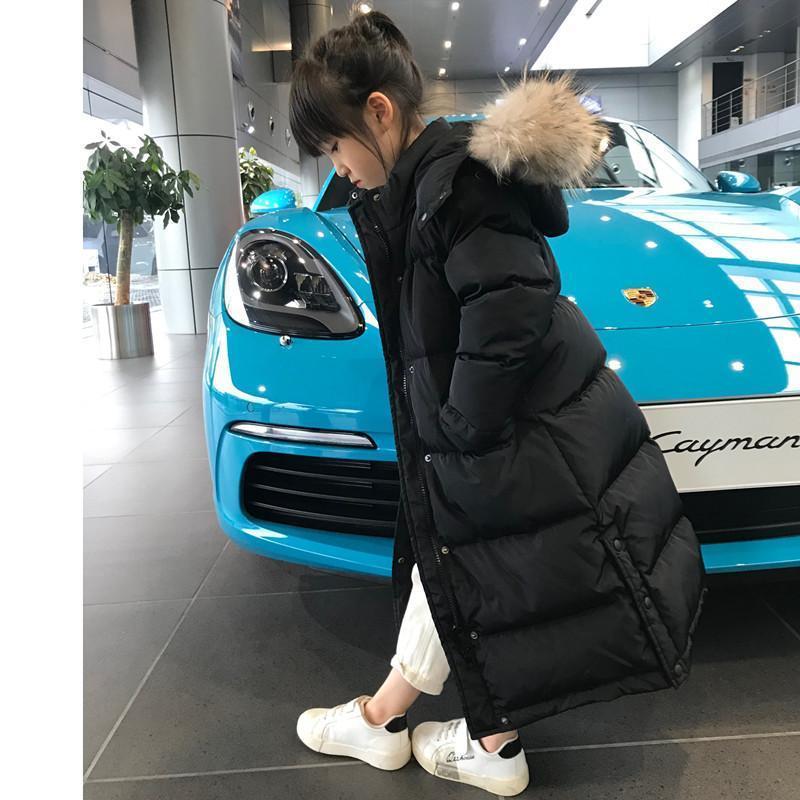 Down Coat Winter Jacket For Girls Hooded Warm Thick Children Long 3 12 Years Kids Teenage Parka Outerwear Clothing Snowsuit 221007