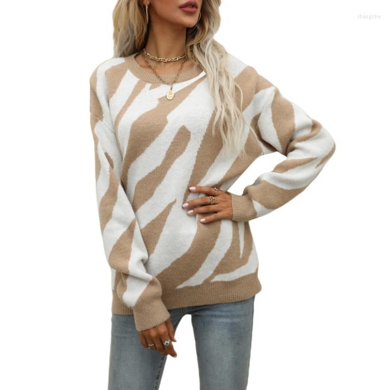 Women' Sweaters Breathable Girls Long Sleeve Knitwear Autumn Winter Ladies Double Color Stripes Round Collar Loose Knitted Tops Casual
Women' Sweaters Breathable Girls Long Sleeve Knitwear Autumn Winter Ladies Double Color Stripes Round Collar Loose Knitted Tops Casual