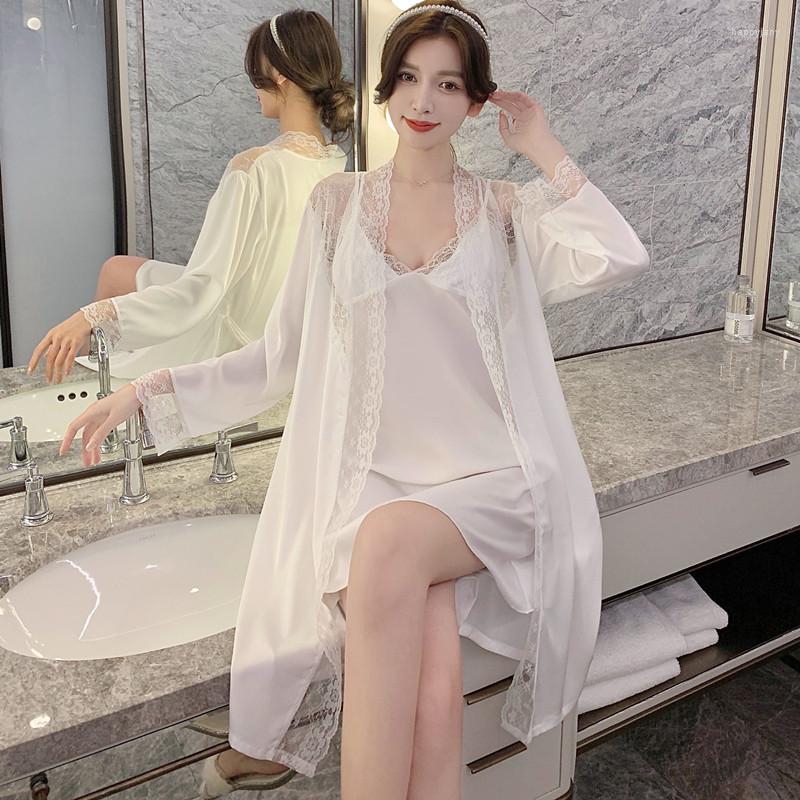 Women's Sleepwear White 2PCS Kimono Robe Sexy Lace Floral Trim Nightdress Bathrobe Bride Lingerie Nightwear Spring -XL Casual Home Wear, Purple
Women's Sleepwear White 2PCS Kimono Robe Sexy Lace Floral Trim Nightdress Bathrobe Bride Lingerie Nightwear Spring -XL Casual Home Wear, Purple