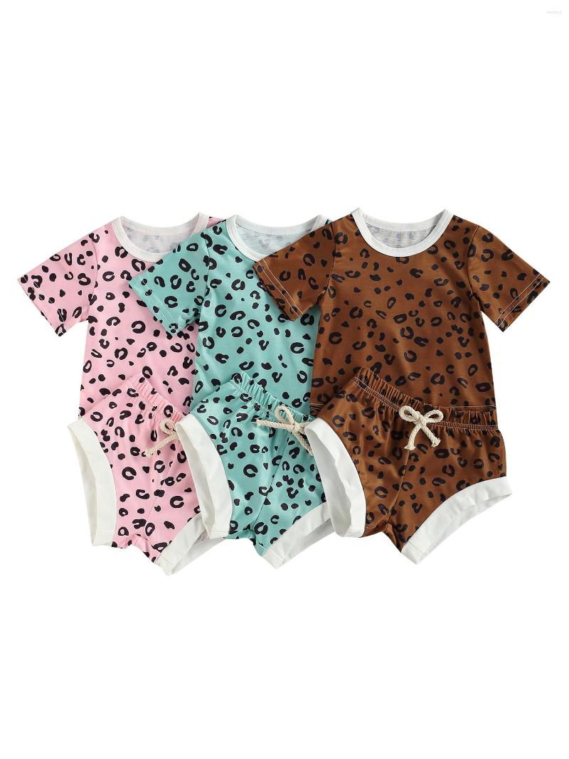 Clothing Sets Toddler Baby Leopard Printing Two-pieces Set Infant Girls Round Collar Short Sleeve Tops Elastic Pants, Pink
Clothing Sets Toddler Baby Leopard Printing Two-pieces Set Infant Girls Round Collar Short Sleeve Tops Elastic Pants, Pink
