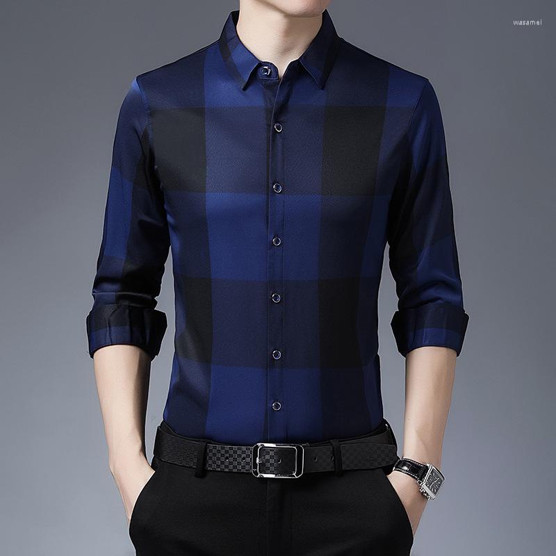 Men's Casual Shirts High Quality Men's Striped Plaid Shirt Long-sleeved Spring And Autumn Business Youth Mercerized Cotton, Blue
Men's Casual Shirts High Quality Men's Striped Plaid Shirt Long-sleeved Spring And Autumn Business Youth Mercerized Cotton, Blue