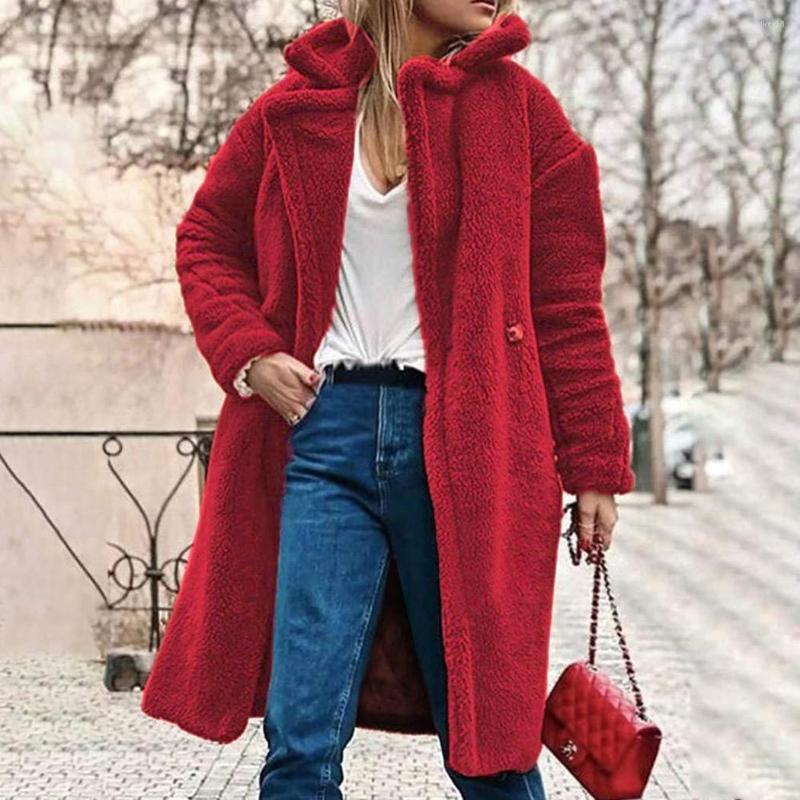 Women's Fur Women Winter Warm Notched Collar Button Artificial Coat Outwear, Dark yellow
Women's Fur Women Winter Warm Notched Collar Button Artificial Coat Outwear, Dark yellow