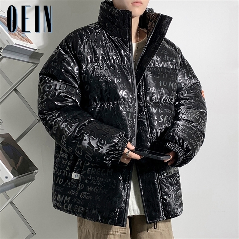 Mens Down Parkas OEIN Thick Letter Print Mens Parkas Jacket Oversized Warm Winter Leather Coats Harajuku Fashion Male Loose Cotton Padded Jackets 2201006, Black 8668
Mens Down Parkas OEIN Thick Letter Print Mens Parkas Jacket Oversized Warm Winter Leather Coats Harajuku Fashion Male Loose Cotton Padded Jackets 2201006, Black 8668