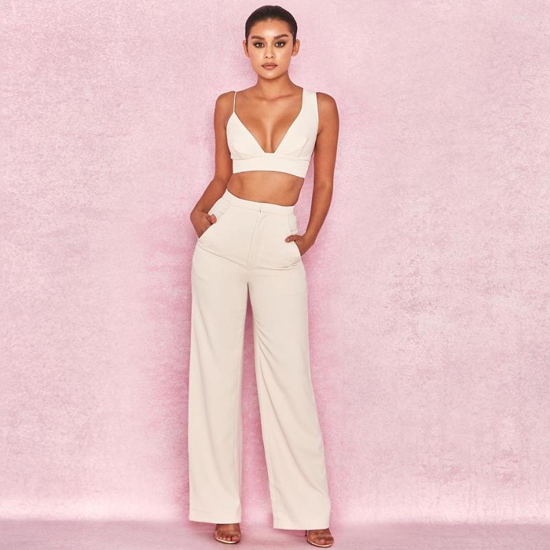 Women' Tracksuits Trendy Solid Camisole Bare Midriff Spaghetti Strap V Neck Off Shoulder Backless Wide Leg Two Piece Set, Picture shown
Women' Tracksuits Trendy Solid Camisole Bare Midriff Spaghetti Strap V Neck Off Shoulder Backless Wide Leg Two Piece Set, Picture shown