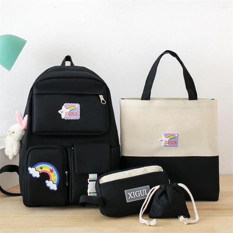 School Bags Backpack 5 Piece Set High Student Book For Teenage Girls Fashion Travel Women Bookbags Schoolbag, 21
School Bags Backpack 5 Piece Set High Student Book For Teenage Girls Fashion Travel Women Bookbags Schoolbag, 21
