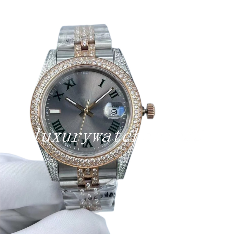 Multiple Colors Mens Watch datejust 41mm Full Diamond Ice out Rose Gold Sapphire Glass Jubilee Automatic Movement Luxury Fashion wristwatch Christmas Gift, Add waterproof
Multiple Colors Mens Watch datejust 41mm Full Diamond Ice out Rose Gold Sapphire Glass Jubilee Automatic Movement Luxury Fashion wristwatch Christmas Gift, Add waterproof