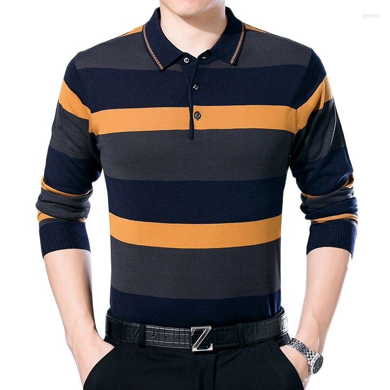 Men's Polos ARCSINX Striped Polo Shirt Men Long Sleeve Spring Fashion Mens Shirts Autumn Knitwear Casual Winter Brand Tee, Blue
Men's Polos ARCSINX Striped Polo Shirt Men Long Sleeve Spring Fashion Mens Shirts Autumn Knitwear Casual Winter Brand Tee, Blue