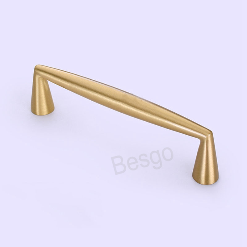 Modern Cabinet Handles Solid Brass Drawer Wardrobe Door Handle Gold Furniture Kitchen Cabinets Pull Handles Home Accessories BH7703 TYJ