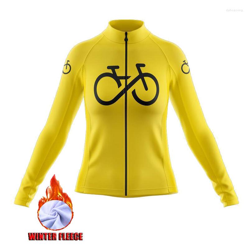 Racing Jackets Ropa Ciclismo Winter Thermal Fleece Cycling Jersey Long Sleeve Bicycle Clothing Mallot Mujer
Racing Jackets Ropa Ciclismo Winter Thermal Fleece Cycling Jersey Long Sleeve Bicycle Clothing Mallot Mujer