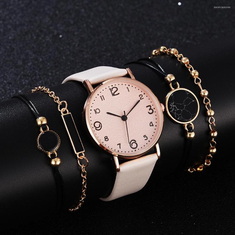 Wristwatches 5pcs Set Watch For Women Luxury Leather Analog Ladies Quartz Wrist Top Style Fashion Bracelet Relogio Feminino, Black
Wristwatches 5pcs Set Watch For Women Luxury Leather Analog Ladies Quartz Wrist Top Style Fashion Bracelet Relogio Feminino, Black