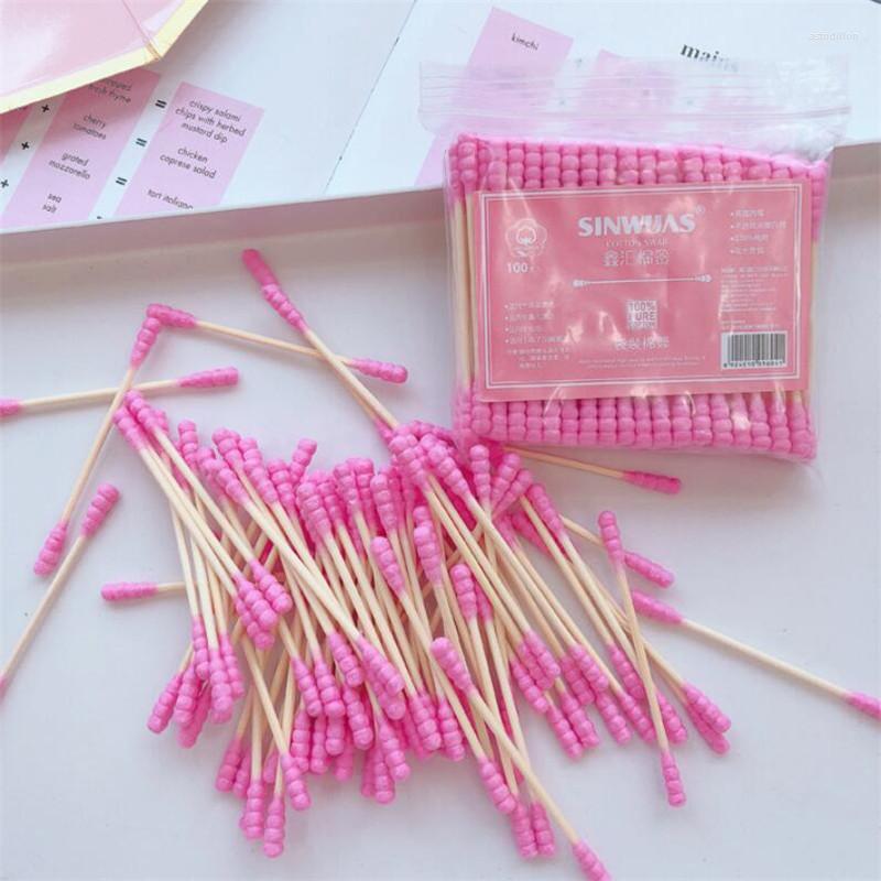 Makeup Sponges 100 Pcs/Pack Pink Double Head Cotton Swab Sticks Female RemoverCotton Buds Tip For Nose Ears Cleaning
Makeup Sponges 100 Pcs/Pack Pink Double Head Cotton Swab Sticks Female RemoverCotton Buds Tip For Nose Ears Cleaning