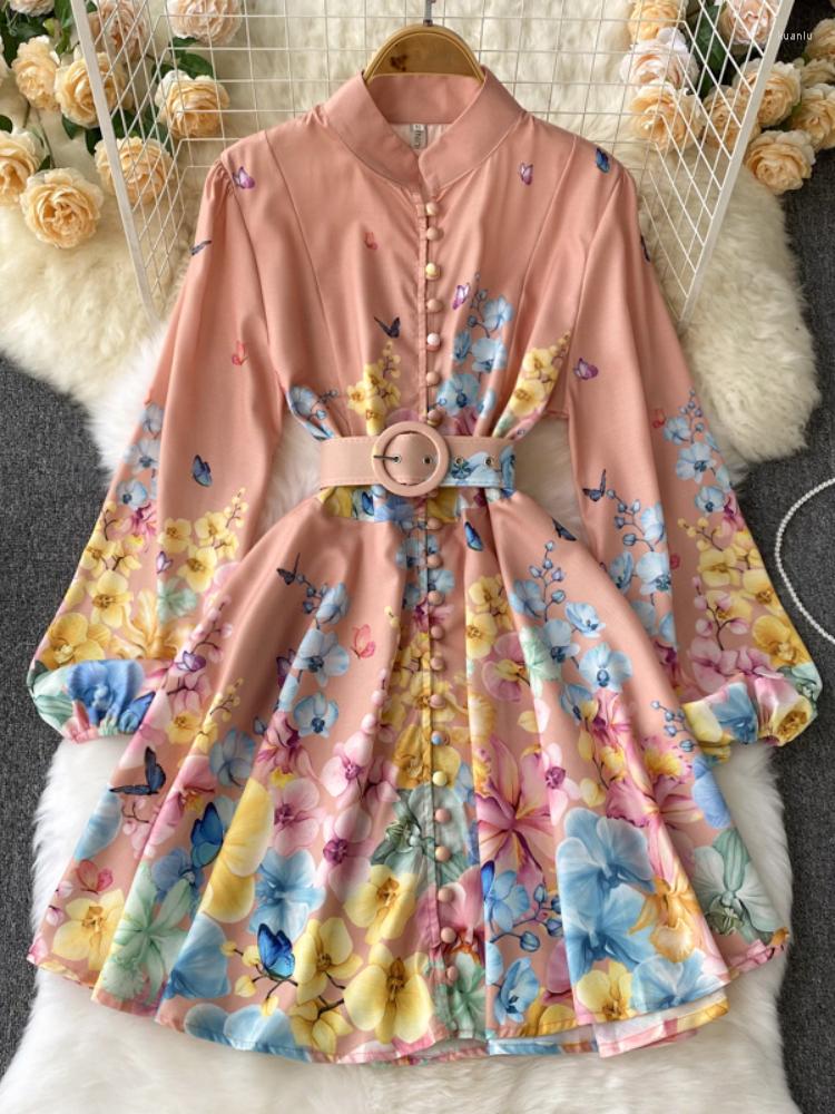 Casual Dresses Aibeautyer Summer Floral Print Slim Button Full Lady Dress A Line Stand Collar Single Breasted Women, Pink
Casual Dresses Aibeautyer Summer Floral Print Slim Button Full Lady Dress A Line Stand Collar Single Breasted Women, Pink