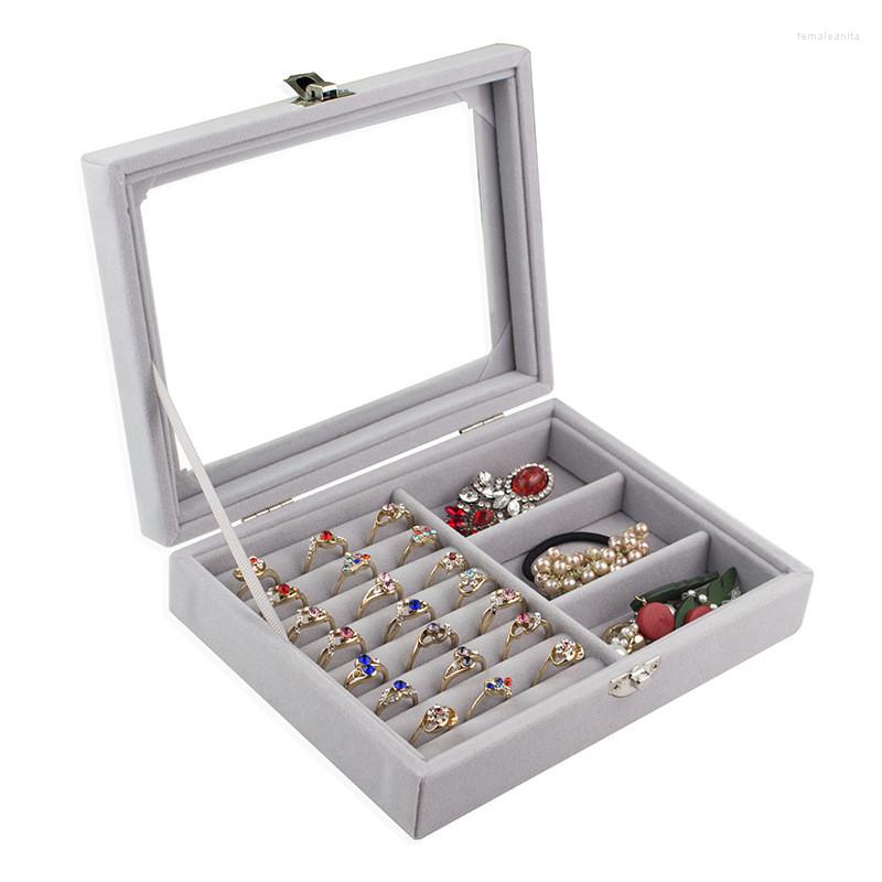 Jewelry Pouches Gray Dustproof Flannel Box Velvet Storage Ring Display Case Lady Organizer For Earrings Organizador
Jewelry Pouches Gray Dustproof Flannel Box Velvet Storage Ring Display Case Lady Organizer For Earrings Organizador