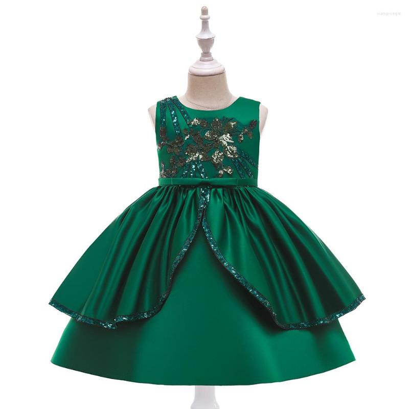Girl Dresses Elegant Princess Dress Flower Party For Birthday Kids Ball Gown Wedding, L5228-b 
Girl Dresses Elegant Princess Dress Flower Party For Birthday Kids Ball Gown Wedding, L5228-b