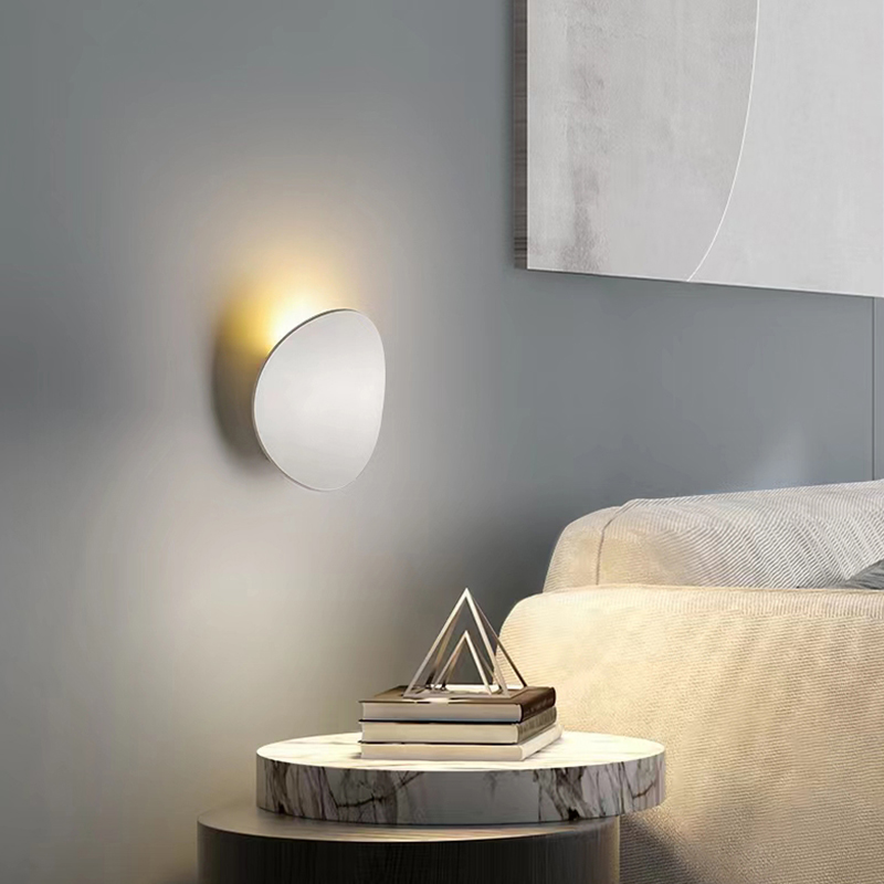 Modern LED Wall Light Bedroom Bedside Lamp Simple Fashion Hotel Room Wall Lamps Background Sconce