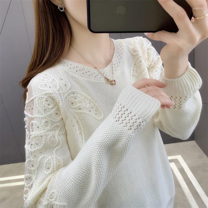 Women' Sweaters Women 2022 Autumn Loose Long Sleeve Pullover Female Fashion Lace Hollow Out Knitted Sweater Plus Size Tops, Creamy-white
Women' Sweaters Women 2022 Autumn Loose Long Sleeve Pullover Female Fashion Lace Hollow Out Knitted Sweater Plus Size Tops, Creamy-white