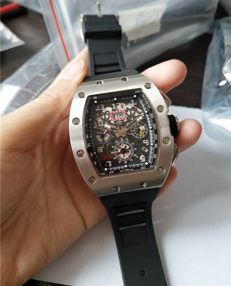 Men's automatic mechanical watch Japan West iron city movement natural rubber watchband size 50x45mm 316 stainless steel watchcase Skeleton Face rm03, Change to folding buckle
Men's automatic mechanical watch Japan West iron city movement natural rubber watchband size 50x45mm 316 stainless steel watchcase Skeleton Face rm03, Change to folding buckle