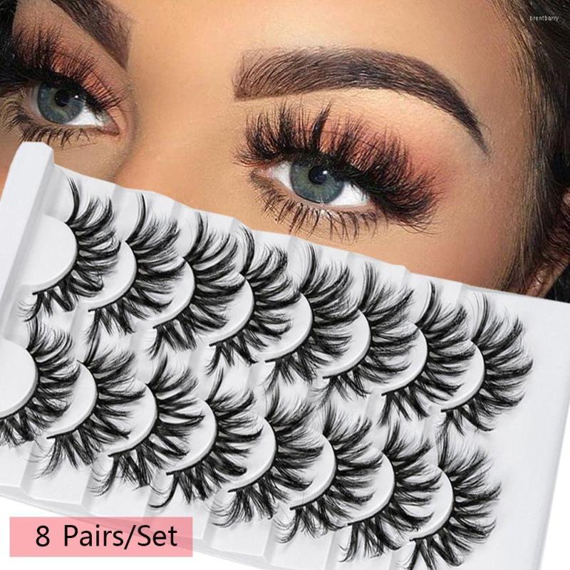 False Eyelashes 8 Pairs/Box 3D Faux Mink Natural Wispies Fluffy Lashes Extension Full Volume Thick Eyelash Handmade Cruelty-free
False Eyelashes 8 Pairs/Box 3D Faux Mink Natural Wispies Fluffy Lashes Extension Full Volume Thick Eyelash Handmade Cruelty-free