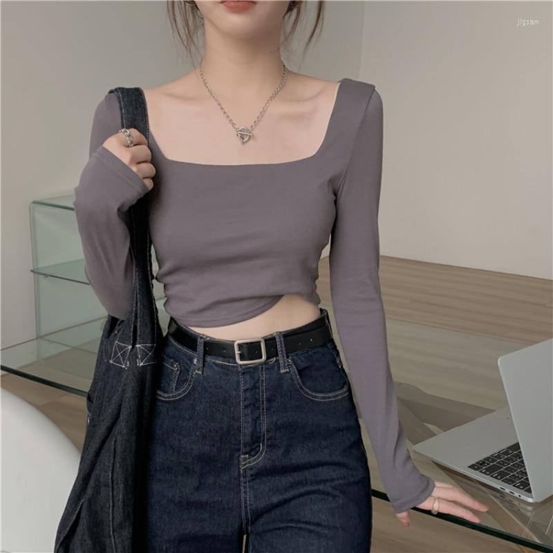 Women's Sweaters 3Color Square Collar Slim Short Tops Long Sleeve Solid Color Basic All-match Top 2022 French Style Leisure Fashion Pullover, Black
Women's Sweaters 3Color Square Collar Slim Short Tops Long Sleeve Solid Color Basic All-match Top 2022 French Style Leisure Fashion Pullover, Black