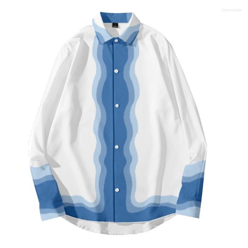 Men's Casual Shirts Spring Autumn Men's Lapel Long Sleeve Shirt Fashion Top White Print Button Streetwear, Style 3
Men's Casual Shirts Spring Autumn Men's Lapel Long Sleeve Shirt Fashion Top White Print Button Streetwear, Style 3