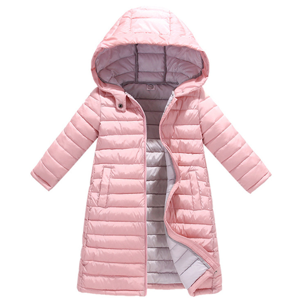 Down Coat Child Girl clothes Jackets for girls children's autumn winter clothing Kid Hooded Thin cotton-padded jacket parka long coat 221007