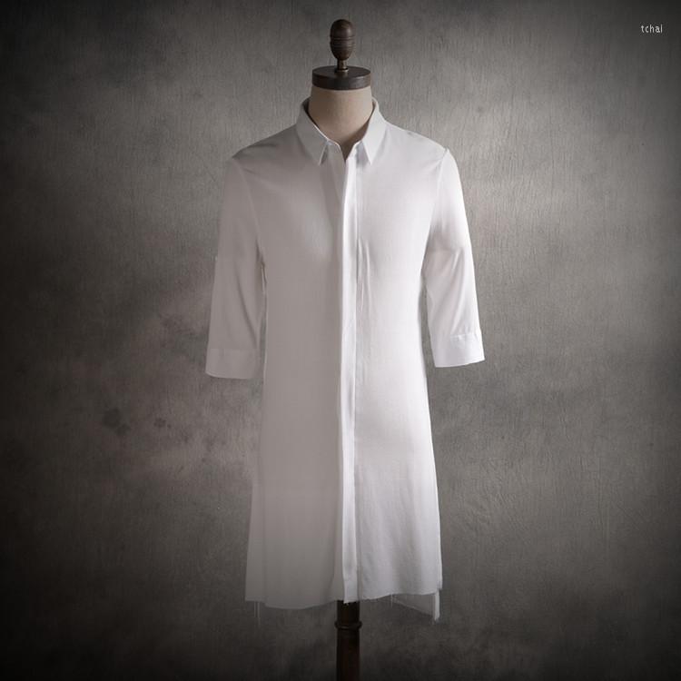 Men's Casual Shirts 2022 Fashion White Linen Shirt Men Half-sleeve Medium-long Thin Personality Loose Singer Clothing, Black
Men's Casual Shirts 2022 Fashion White Linen Shirt Men Half-sleeve Medium-long Thin Personality Loose Singer Clothing, Black