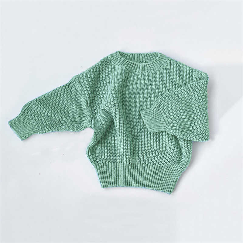 Pullover Baby Girls Soft Knitted Sweater for Children's Tops Clothes Spring Autumn Kids Pullover Sweaters Baby Clothes Winter L221007