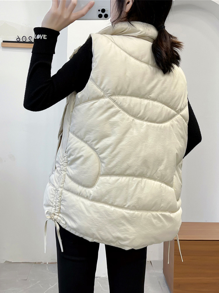 Women's Vests Janveny Loose Women't Sleeveless Jacket Ladies Winter Autumn Vest Korean Waistcoat Female 90 Lightweight Duck Down Puffer Gile