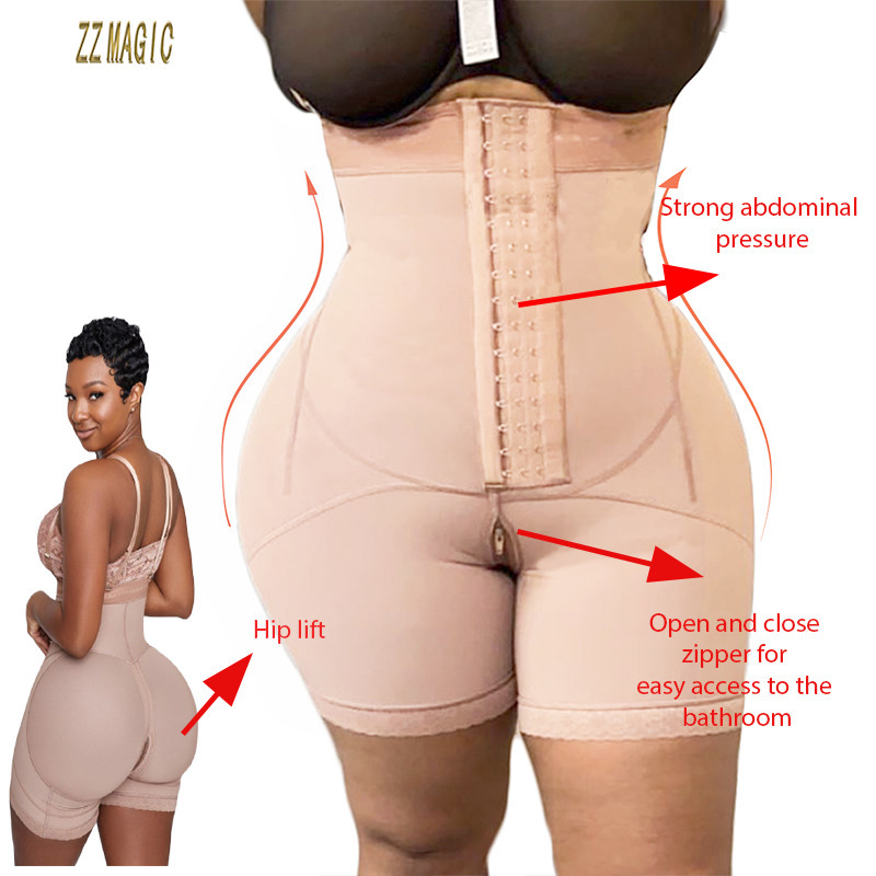 Womens Shapers Fajas Colombianas Mujer Butt Lifter Shaper Flatten Abdomen Adjustable Front Closure Hookeye BBl Post Op Surgery Supplies Skims 221007