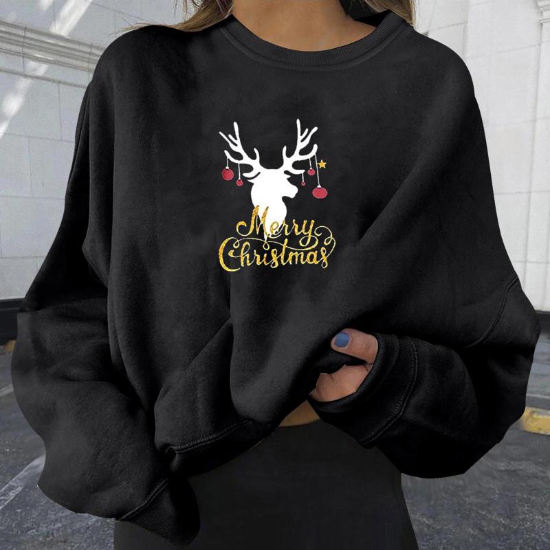 Women' Sweaters Women Winter Xmas Pullover Merry Christmas Print Long-sleeved Sweatshirt O Neck Korean Style Blouse Loose Casual Streetwear, Bg
Women' Sweaters Women Winter Xmas Pullover Merry Christmas Print Long-sleeved Sweatshirt O Neck Korean Style Blouse Loose Casual Streetwear, Bg