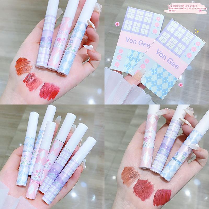 Lip Gloss 3PCS Glaze Set Velvet Mud Liquid Pigment Lipstick Water Proof Non-stick Cup Matte Cream Summer Makeup Cosmetic
Lip Gloss 3PCS Glaze Set Velvet Mud Liquid Pigment Lipstick Water Proof Non-stick Cup Matte Cream Summer Makeup Cosmetic