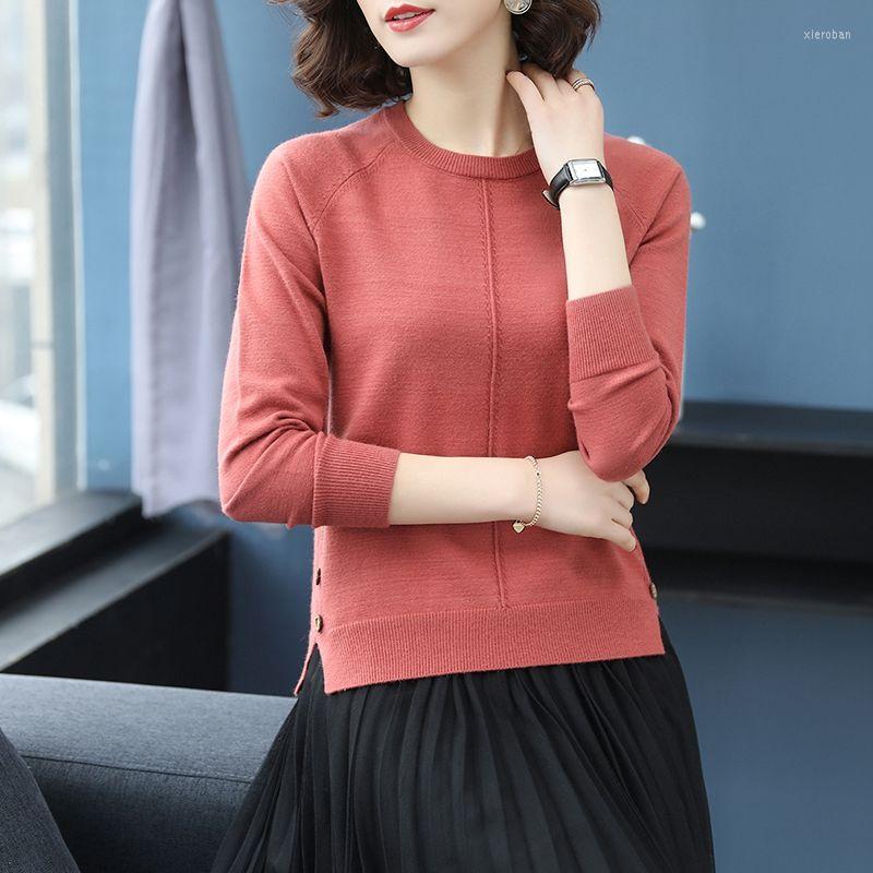 Women' Sweaters Woman Pullover Top Women' Loose Spring And Autumn Knitwear Thin Round Neck Sweater Low-Necked Femme Chandails, Pink 
Women' Sweaters Woman Pullover Top Women' Loose Spring And Autumn Knitwear Thin Round Neck Sweater Low-Necked Femme Chandails, Pink