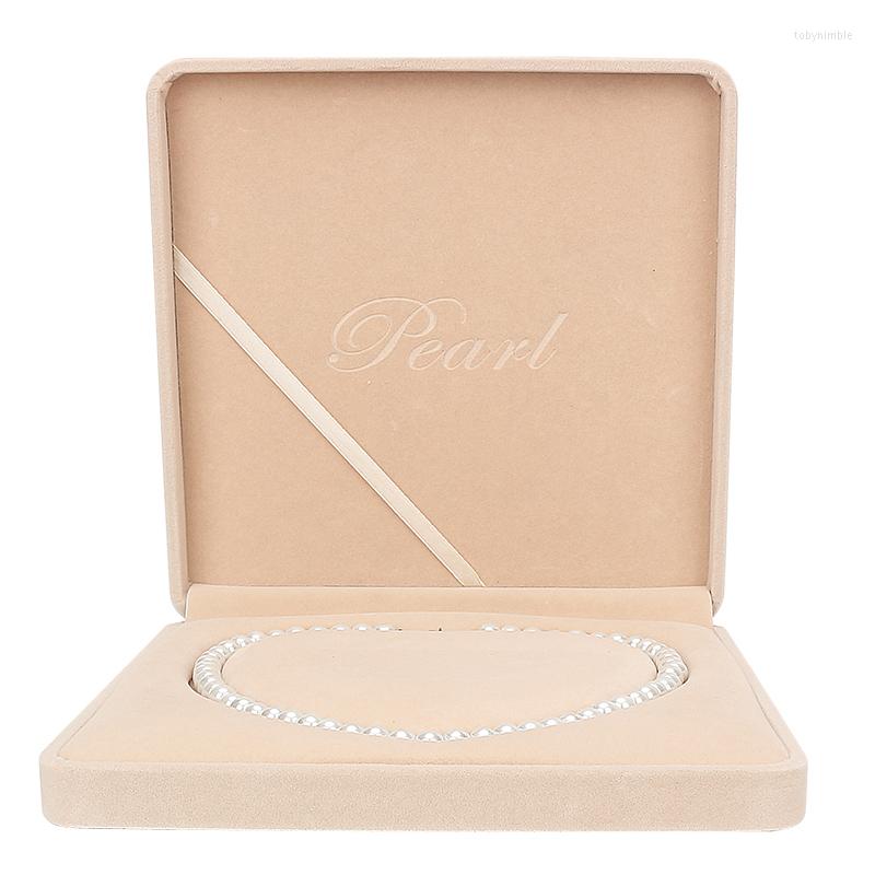 Jewelry Pouches Exquisite Beige Velvet Heart Shaped Rounded Pearl Necklace Display Box For Femal Gift Case Engagement Wedding Packaging
Jewelry Pouches Exquisite Beige Velvet Heart Shaped Rounded Pearl Necklace Display Box For Femal Gift Case Engagement Wedding Packaging