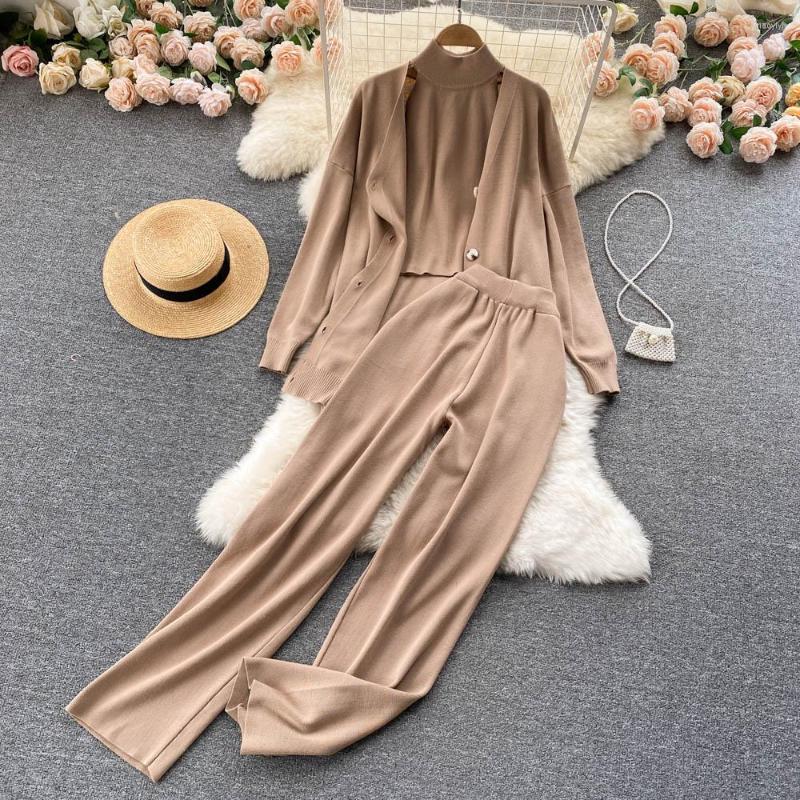 Women's Two Piece Pants Fried Street Aging Middle And Long Loose Temperament Coat High Neck Vest Women's Inner Knitting Three Suit, See chart
Women's Two Piece Pants Fried Street Aging Middle And Long Loose Temperament Coat High Neck Vest Women's Inner Knitting Three Suit, See chart