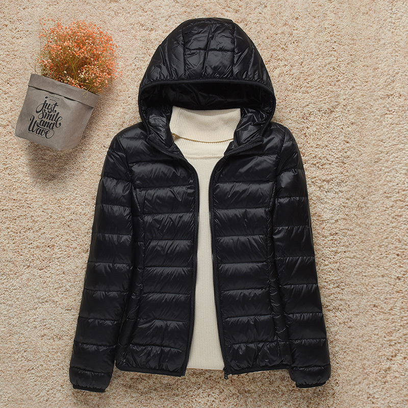 Women's Down Parkas Women Thin Down Jacket White Duck Down Ultralight Jackets Autumn And Winter Warm Coats Portable Outwear 221007