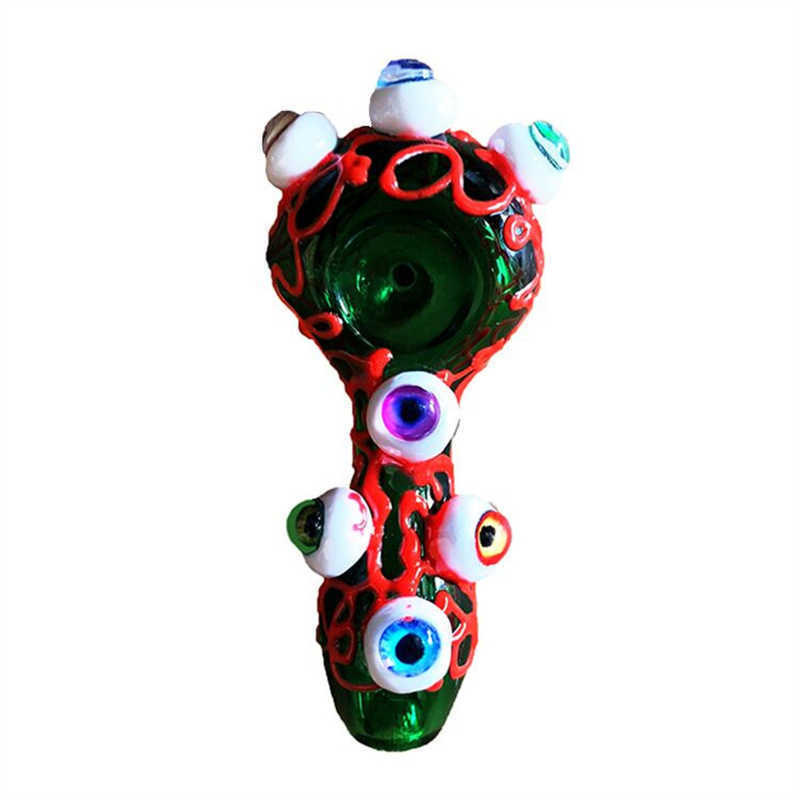 3D Multi- eyes Glass Water Pipe Smoking Accessories Glow in the Dark Hand Spoon Pipes Luminous
3D Multi- eyes Glass Water Pipe Smoking Accessories Glow in the Dark Hand Spoon Pipes Luminous