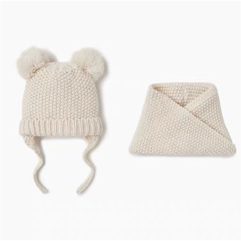 Caps Hats baby girl and boy child childrens spring autumn winter Solid knitted hat 221006