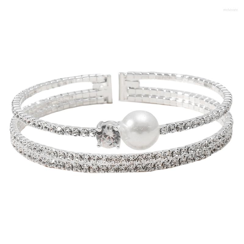 Bangle Fashion Zircon Pearl Rhinestone Silver Plated Open Women Wedding Bracelets Jewelry Gifts
Bangle Fashion Zircon Pearl Rhinestone Silver Plated Open Women Wedding Bracelets Jewelry Gifts