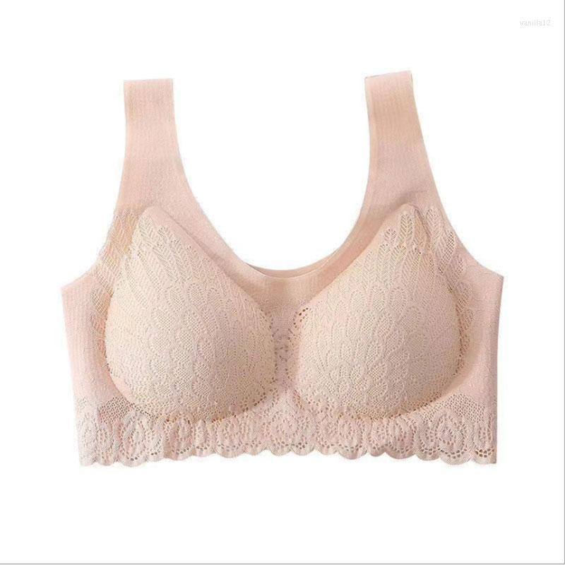 Yoga Outfit Thin Push Up Vest Bra Women Seamless Underwear Solid Lace Soft Comfortable Sleep Top With Chest Padded Bras For L XL XXL, Pl
Yoga Outfit Thin Push Up Vest Bra Women Seamless Underwear Solid Lace Soft Comfortable Sleep Top With Chest Padded Bras For L XL XXL, Pl