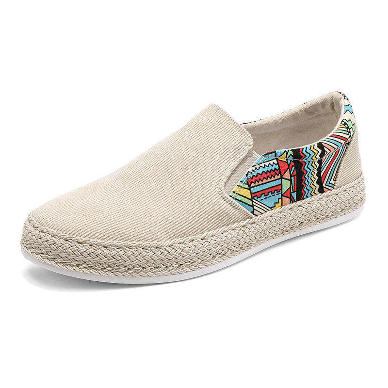 Dress Shoes Men's Summer Linen Breathable Casual Flats Mens Espadrilles Loafers Fashion Boy Canvas Fisherman Driving Footwear 221007