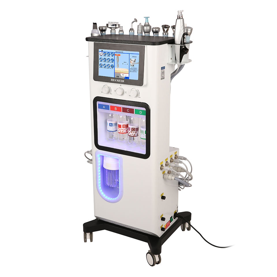 12 in 1 hydra facials smart ice blue microdermabrasion diamond peeling beauty machine solution for face skin care