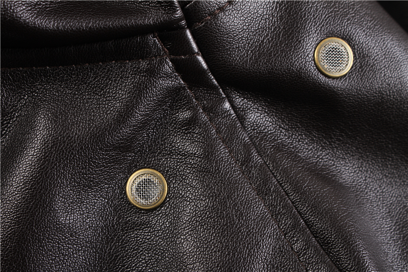 Mens Jackets Winter Vintage A2 leather jacket men streetwear Removable fur flight motorcycle bomber padded air force coat 221006