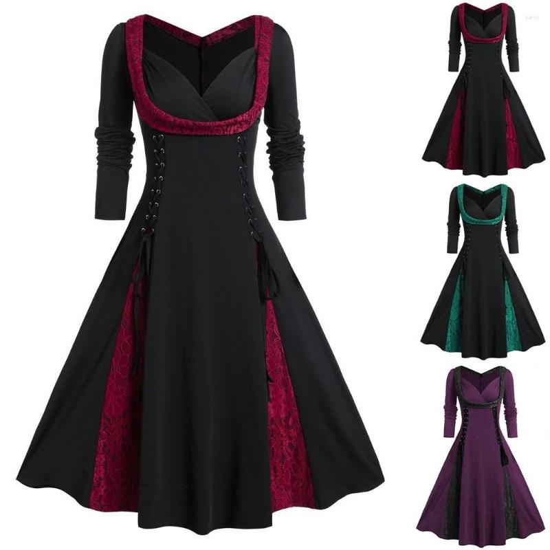 Casual Dresses Women's V-Neck Lace Patchwork Button Long Sleeve Dress Pleated Women High Quality Striped Print Cotton Midi, Green
Casual Dresses Women's V-Neck Lace Patchwork Button Long Sleeve Dress Pleated Women High Quality Striped Print Cotton Midi, Green