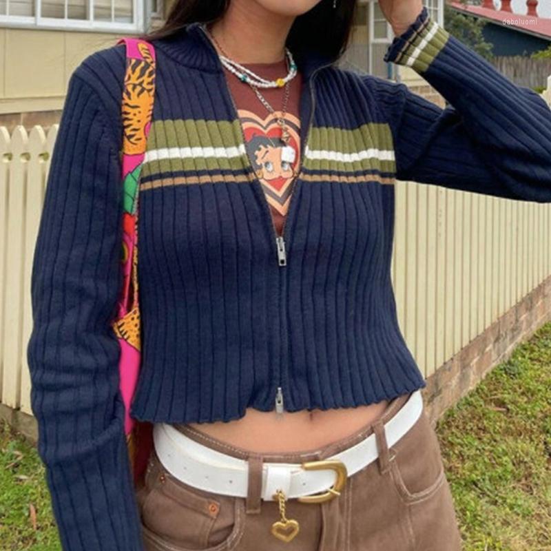 Women' Knits Xingqing Sweater Grunge Fairycore Aesthetic Striped Zipper Long Sleeve Tops Y2k Women Cardigan Knitwear 2000s Clothes, As photo shows
Women' Knits Xingqing Sweater Grunge Fairycore Aesthetic Striped Zipper Long Sleeve Tops Y2k Women Cardigan Knitwear 2000s Clothes, As photo shows