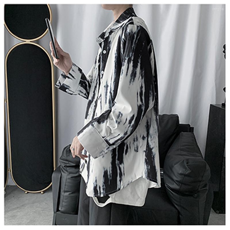 Men's Casual Shirts GODDOGKO Harajuku Tie Dyed Shirt With Loose Long Sleeves, Picture shown
Men's Casual Shirts GODDOGKO Harajuku Tie Dyed Shirt With Loose Long Sleeves, Picture shown
