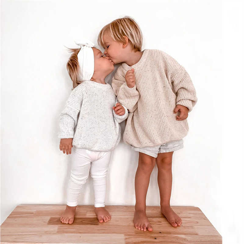 Pullover Baby Girls Soft Knitted Sweater for Children's Tops Clothes Spring Autumn Kids Pullover Sweaters Baby Clothes Winter L221007