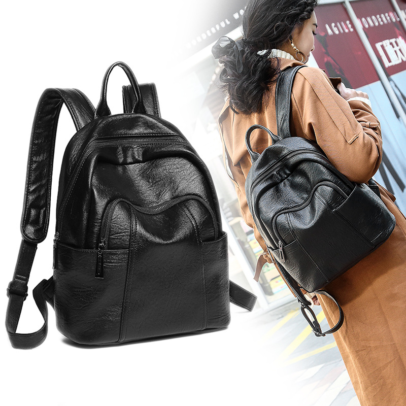 Women Backpack Style Genuine Leather Fashion Casual Bags Small Girl Schoolbag Business Laptop Backpack Charging Bagpack Rucksack Sport&Outdoor Packs 6618, Black
Women Backpack Style Genuine Leather Fashion Casual Bags Small Girl Schoolbag Business Laptop Backpack Charging Bagpack Rucksack Sport&Outdoor Packs 6618, Black