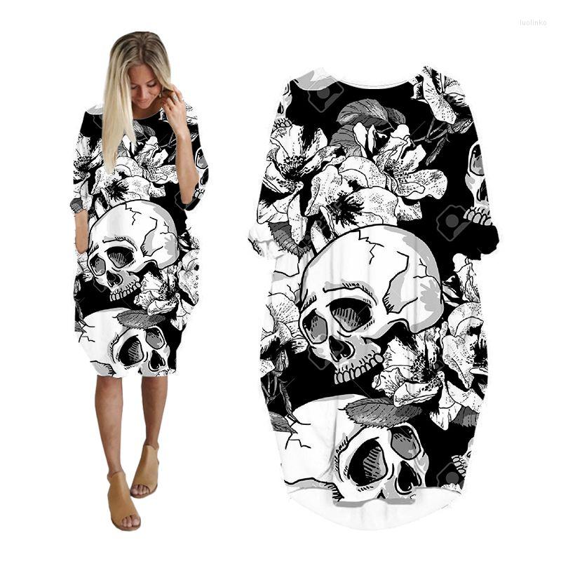 Casual Dresses Skull Dress Summer 3d Print Streetwear Women Harajuku Hip Hop Plus Size Clothing Fashion Punk Clothes, As shown 13
Casual Dresses Skull Dress Summer 3d Print Streetwear Women Harajuku Hip Hop Plus Size Clothing Fashion Punk Clothes, As shown 13