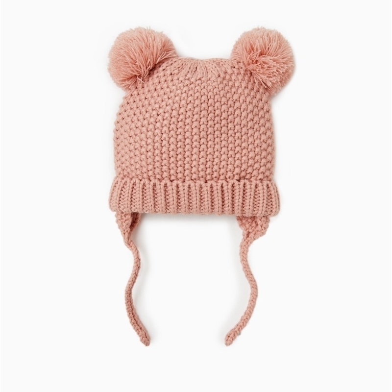 Caps Hats baby girl and boy child childrens spring autumn winter Solid knitted hat 221006