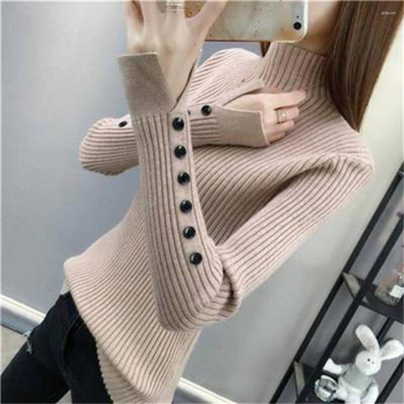 Women' Sweaters Women' Knitted Sweater For Fall/winter Style Half High Neck Temperament Bottoming Button Split Sleeve Top, Coffee
Women' Sweaters Women' Knitted Sweater For Fall/winter Style Half High Neck Temperament Bottoming Button Split Sleeve Top, Coffee